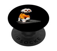 Occhiali da sole con motivo cane maltese PopSockets PopGrip Adesivo