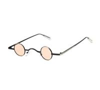 Occhiali da sole con protezione UV400 | Lenti colorate | Montatura ultra piccola | Per donna e uomo | Sport all'aria aperta e guida (tè nero)