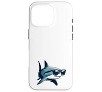 Occhiali da sole con squalo - divertenti animali dell'oceano bianco Custodia per iPhone 16 Pro