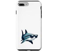 Occhiali da sole con squalo - divertenti animali dell'oceano bianco Custodia per iPhone 7 Plus/8 Plus