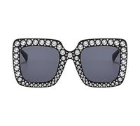 Occhiali da sole con strass, occhiali da sole con strass | Eleganti occhiali da sole da donna - Occhiali da sole scintillanti per donne e ragazze, occhiali da sole con montatura quadrata, Son, Nero ,