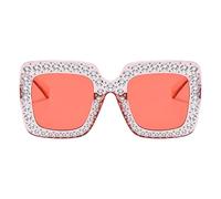 Occhiali Da Sole Con Strass Per Donna Strass Decorativi Quadrati Stilosi
