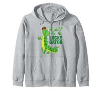 Occhiali da Sole con Trifoglio Lucky Gator per San Patrizio Felpa con Cappuccio