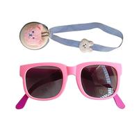 Occhiali Da Sole Con UV Portatili - Scudo Solare Per, Tonalità Pieghevole | Occhiali Da Cinghia Regolabili Per Ragazze Ragazzi, Coperta Occhio Estiva Per Il Parco, Vestiti Da Va, Rosa, Se