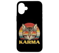 Occhiali da sole con viso di gatto Karma Funny Kitten Kitty Uomini Donne Bambini Custodia per iPhone 16 Plus