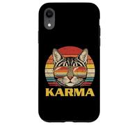 Occhiali da sole con viso di gatto Karma Funny Kitten Kitty Uomini Donne Bambini Custodia per iPhone XR