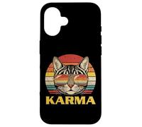 Occhiali da sole con viso di gatto Karma Funny Kitten Kitty Uomini Donne Bambini Custodia per iPhone 16