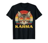 Occhiali da Sole con Viso di Gatto Karma Funny Kitten Kitty Uomini Donne Bambini Maglietta