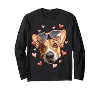 Occhiali da Sole Corgi Dog San Valentino Cuore Maglia a Manica