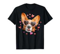Occhiali da Sole Corgi Dog San Valentino Cuore Maglietta