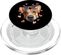 Occhiali da sole Corgi Dog San Valentino Cuore PopSockets PopGrip per MagSafe