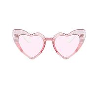 Occhiali da sole cuore d'amore, occhiali da sole a forma di cuore PC, occhiali da sole retrò oversize per le donne, occhiali da sole cuore, protezione UV moda occhiali di caramelle tinto