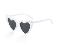 Occhiali da Sole Cuore, Occhiali Matrimonio da Sole a Forma di Perla per Feste di Matrimonio, Viaggi di Carnevale, Compleanno, Regalo per La Futura Sposa