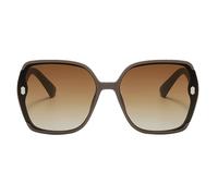 Occhiali da sole da donna alla moda, montatura quadrata retrò polarizzata, lenti UV400, stile sportivo e per il libero, per tutto il giorno, spiaggia, vacanze, feste e, marrone, Se référer au