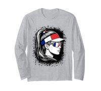 Occhiali da Sole da Donna con Bandiera Francese National Pride Maglia a Manica