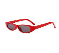 Occhiali Da Sole Da Donna Con Montatura Piccola, For Esterni, Da Pendolare, For Le Vacanze, For La Spiaggia(Red)