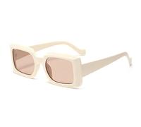 Occhiali Da Sole Da Donna Con Montatura Piccola, For Le Vacanze, For La Guida, All'aperto E In Spiaggia(Beige)