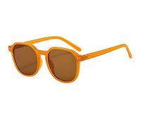 Occhiali Da Sole Da Donna Con Montatura Quadrata Grande, Occhiali Da Sole Da Spiaggia For Uomo E For Le Vacanze All'aperto(Brown)