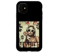 Occhiali da sole da donna con orecchie da coniglio, stile vintage, per donne e ragazze Custodia per iPhone 11