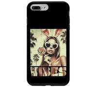 Occhiali da sole da donna con orecchie da coniglio, stile vintage, per donne e ragazze Custodia per iPhone 7 Plus/8 Plus