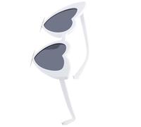 Occhiali da Sole da Donna, Lenti Grigie Occhiali da Sole Eleganti da Donna a Forma di Cuore per la Festa (lenti grigie)