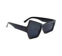 Occhiali da sole da donna - occhiali da sole insoliti, dotati di protezione UV per uomo e donna, adatti per attività all'aria aperta, tra cui guida, ciclismo, su e, Cornice nera, pellicola grigia