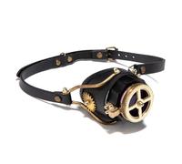 Occhiali da sole da moto retrò Steampunk, unisex, adatti per cosplay e festival, con design regolabile