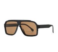 Occhiali Da Sole Da Uomo Con Montatura Grande For Le Vacanze, Occhiali Da Sole Da Donna For L'outdoor E For Il Conducente(Brown)