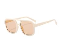 Occhiali Da Sole Da Uomo Con Montatura Piccola For Le Vacanze, For Lo Shopping E For I Pendolari, Da Donna(Beige)