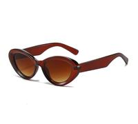 Occhiali Da Sole Da Uomo E Da Donna Con Montatura Piccola, For Le Vacanze, La Spiaggia E Lo Shopping.(Brown)