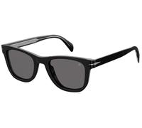 Occhiali da Sole David Beckham DB 1006/S BLACK/GREY CLIP-ON 50/22/145 uomo