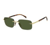 Occhiali da Sole David Beckham DB 1195/S GOLD BROWN HORN/GREEN 57/20/145 uomo