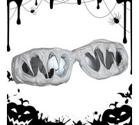 Occhiali da sole di Halloween, occhiali da sole gotici, occhiali da sole a goccia fatti a mano, avvolgendo la protezione UV400, accessorio di moda cool, occhiali da sole, Ghiaccio grigio, Se référer