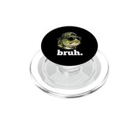 Occhiali da sole divertenti a forma di trotta largemouth Bass Pescatore Umorismo Bruh PopSockets PopGrip per MagSafe