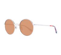 Occhiali da sole donna benetton sunglasses tondi lenti marrone rotondi metallo