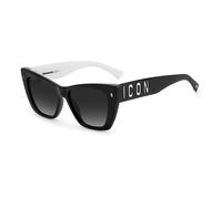 Occhiali da sole Dsquared2 Icon 0006/s cod. colore 80s/9o Donna Cat eye Nero/bianco