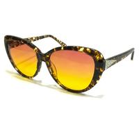 Occhiali da sole donna firmati grandi cat eye oversize lenti sfumate chiare neri