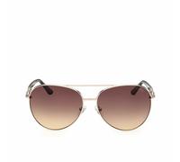GUESS Women GU0015833F61 Sunglass, Occhiali Donna, Oro Pallido Lucido, 61