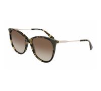 LONGCHAMP Donna LO746S 320 Occhiali da sole Acetato Havana Marrone Geometrica Normale Normale
