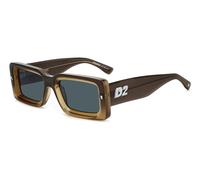 Occhiali da Sole DSQUARED2 D2 0142/S 9EN BROWN OCHRE 52/20/145 Uomo