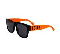 Occhiali da Sole Dsquared2 ICON 0004/S 8LZ BLACK ORANGE 55/19/145 Uomo