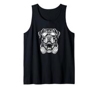Occhiali da sole e cuffie musicali, motivo: Rottweiler, Gangsta Boss Canotta