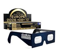 Occhiali da sole Eclipse certificati ISO 12312-2 CE | Occhiali Eclipse per una visione sicura del sole | Produttore europeo | Eclipse 2026 | Confezione da 100