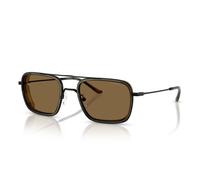 Emporio Armani Ea 2162 Occhiali Da Sole Uomo Nero Pilot Marrone 54mm