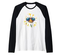 Occhiali da Sole Estivi con Bel Fiore per Piante e Margherite Maglia con Maniche Raglan