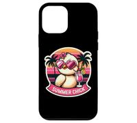 Occhiali da sole estivi con pulcino tropicale vacanza spiaggia carino Custodia per iPhone 12 mini