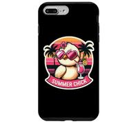 Occhiali da sole estivi con pulcino tropicale vacanza spiaggia carino Custodia per iPhone 7 Plus/8 Plus