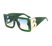 Occhiali da sole femminili di protezione UV per donne uomini occhiali da sole retrò occhiali da sole sfumature UV400 femminile, Verde Scuro Verde, Taglia unica