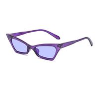 Occhiali da sole femminili triangolari alla moda occhio di gatto Street Shot Candy-colorati party divertenti occhiali (colore: G, taglia: M), A, Taglia unica