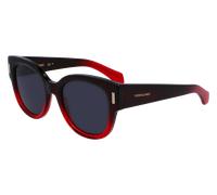 Occhiali da Sole FERRAGAMO SF2007S 615 GRADIENT Clear RED 51/20/140 Donna